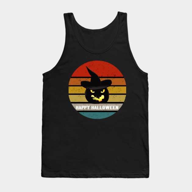 T-shirt Happy Halloween Tank Top by Mustafata996